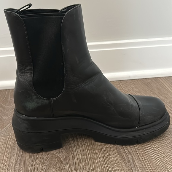 Stuart Weitzman Norah platform block heel leather Chelsea boot - Picture 5 of 11